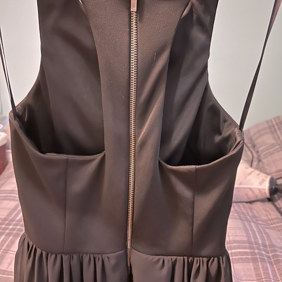 Arden B dress. Black, high-low fitted cocktail dress - Picture 5 of 6